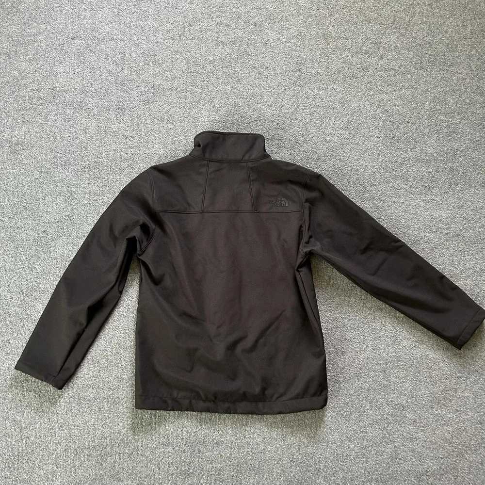 The North Face Softshell Jacket Mens Medium Black Full Zip Windbreaker Outdoor